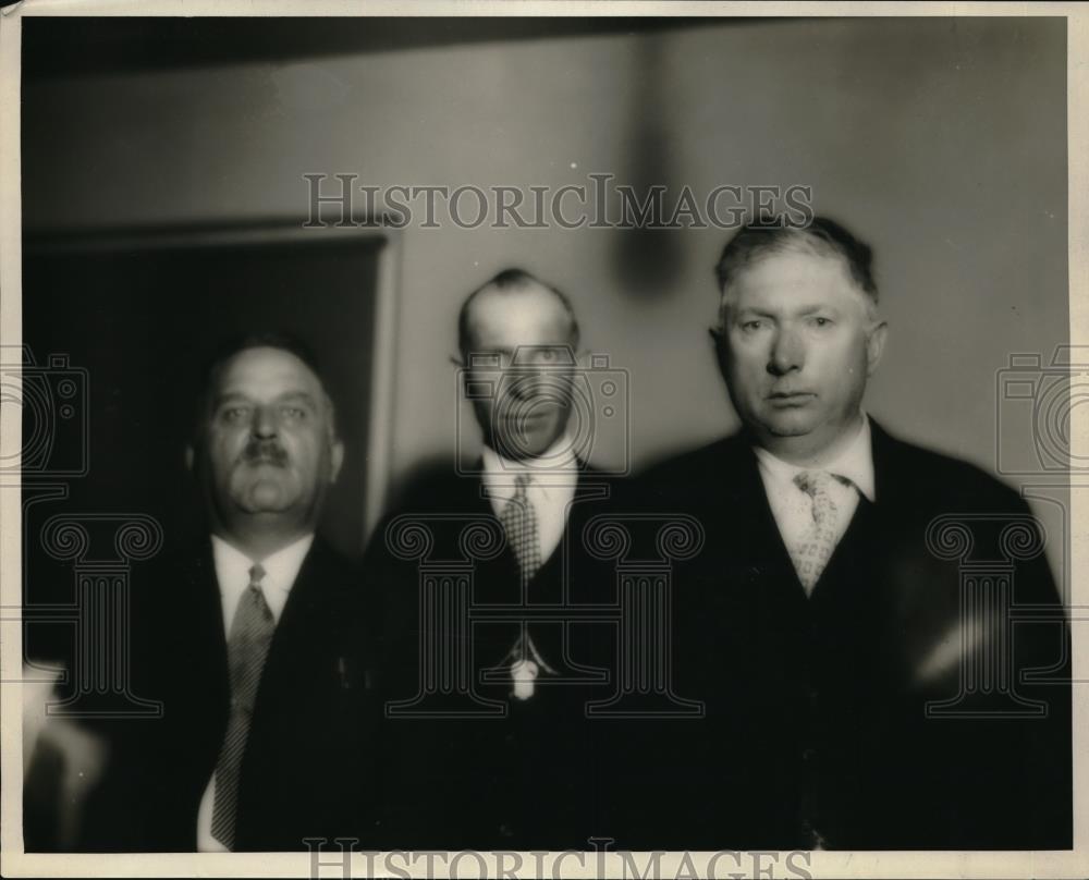 1930 Press Photo Colo Springs police,Hugh Haefer,JH Basker,GC Emrich - Historic Images