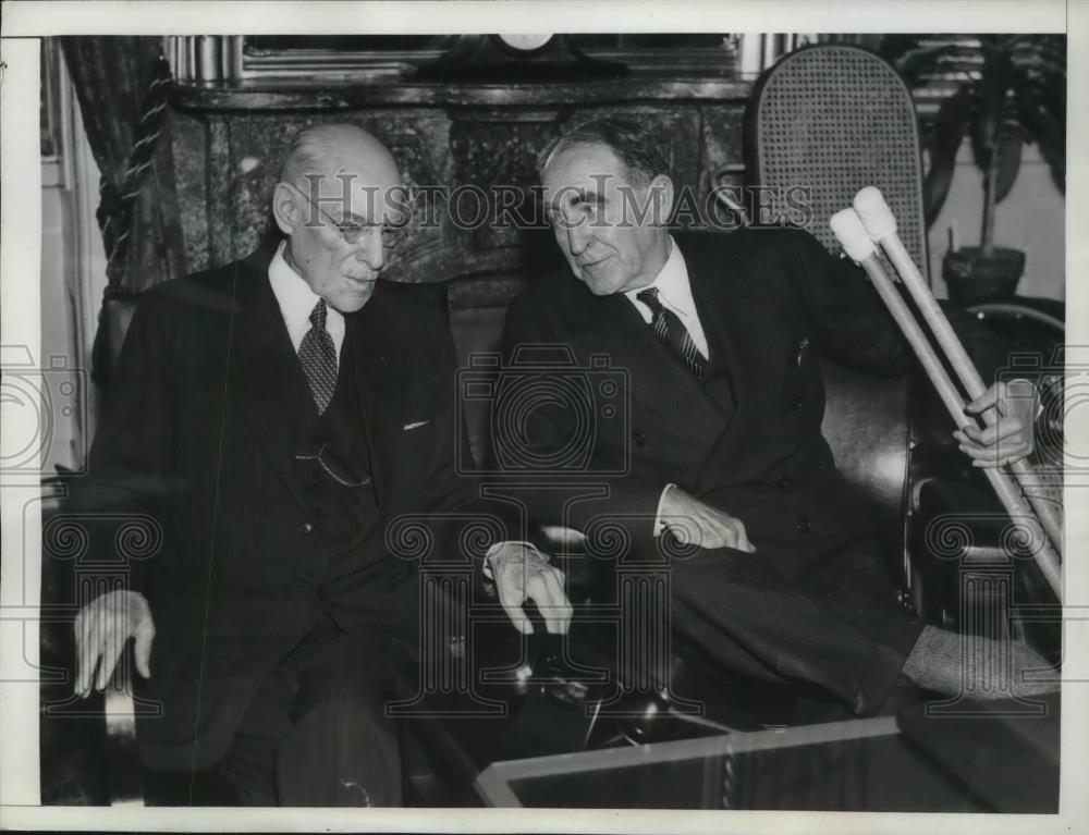 1938 Press Photo William Bankhead Rep. Edward K. Taylor - Historic Images