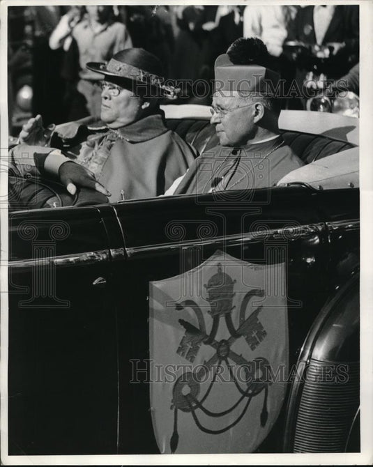 1941 Press Photo Dennis Cardinal Doughtery & Archbishop John G Murray - Historic Images