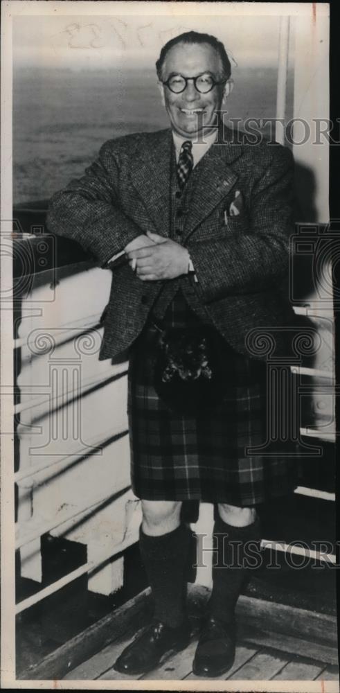 1947 Press Photo Harry Gordon, Scotch Comedian - Historic Images