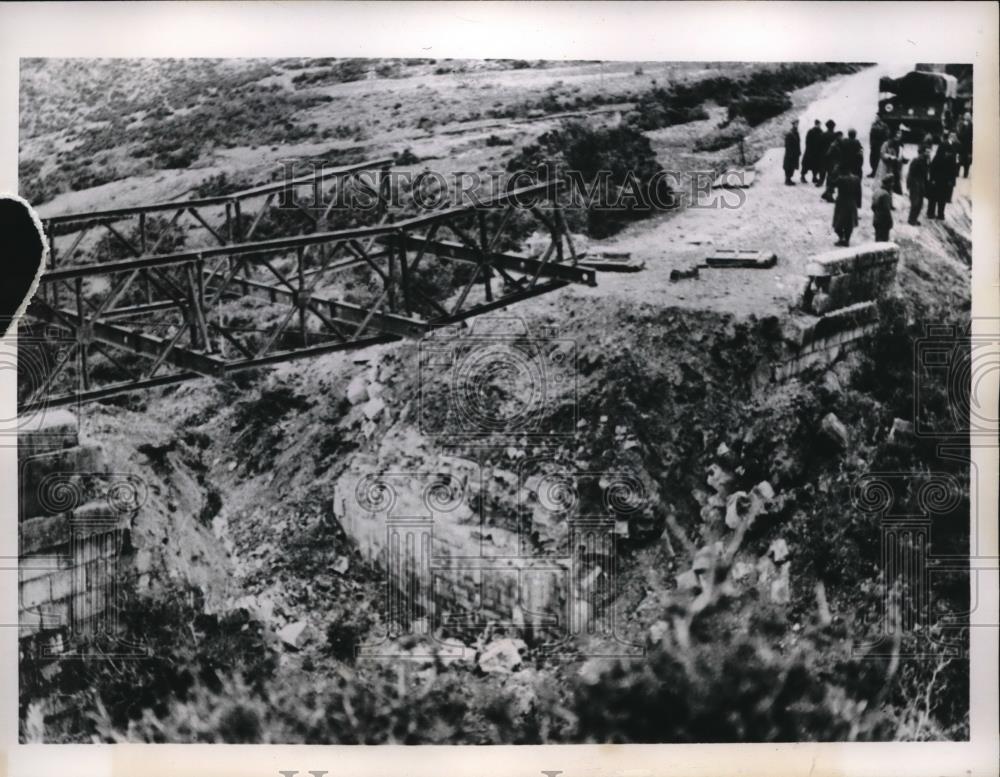 1948 Press Photo The Konitsa area where Greek Army forces fought Guerrillas - Historic Images