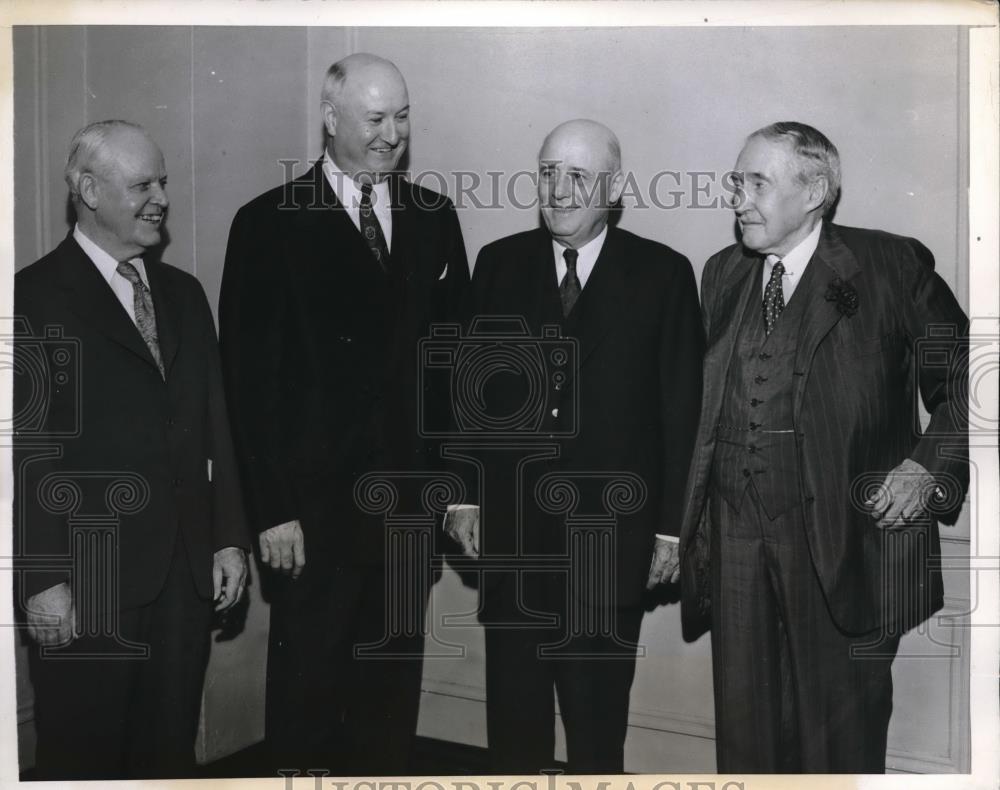 1943 Press Photo NY Democrats, A O'Connel,SAm Rayburn,JA Farley,JW Gerard - Historic Images