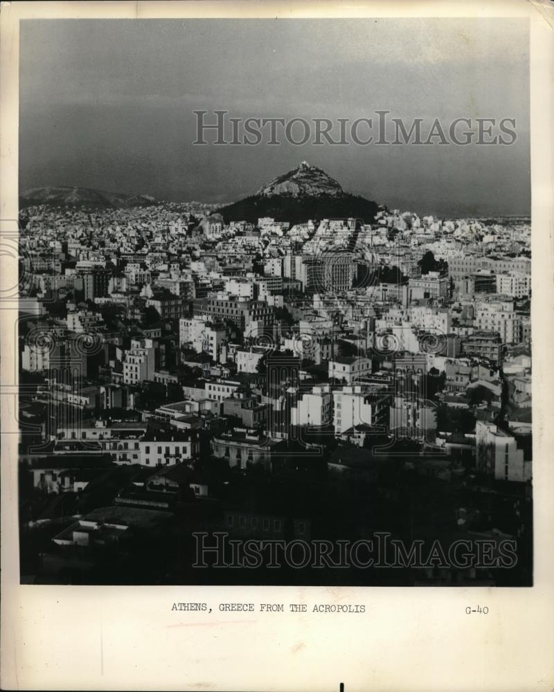 1967 Press Photo Vie of Athens, Greece seen from the Acropolis - neb51277 - Historic Images