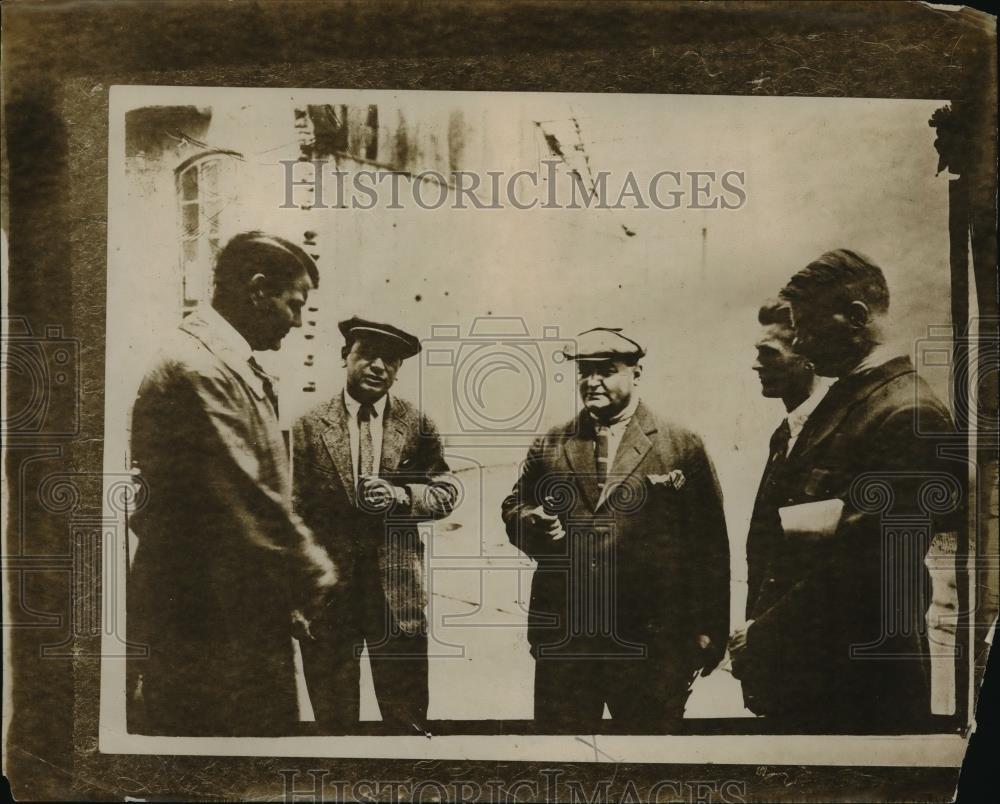1925 Press Photo Lt Falson,pilot, Lt Davidson,HH Hammer,Lt Amdal,Lt Diedrichson - Historic Images