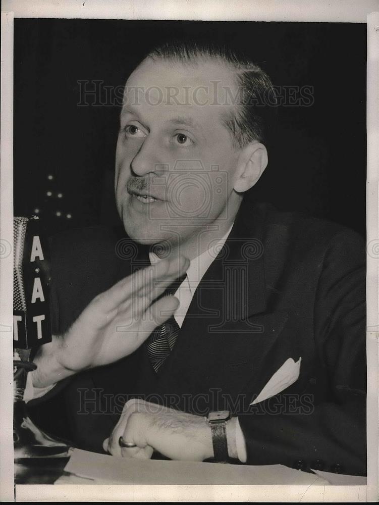 1940 Press Photo Wash.D.C. Boris Shiskin, AFL economist at House Committee - Historic Images