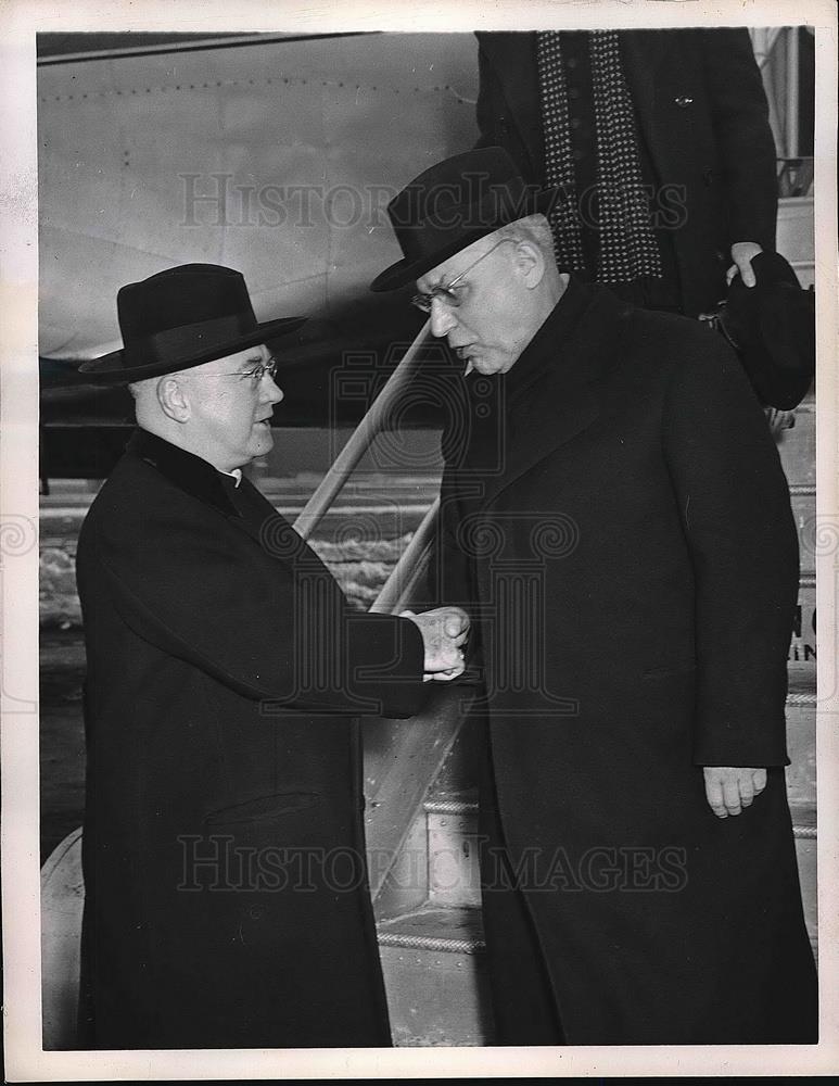 1947 Press Photo Francis Cardinal Spelling &amp; Conrad Cardinal Von Preyshing - Historic Images