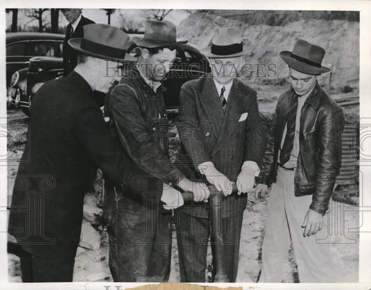 1941 Press Photo Capt. Eddie Rickenbacker, Alvin Meers, Rept. William P. Cole Jr - Historic Images