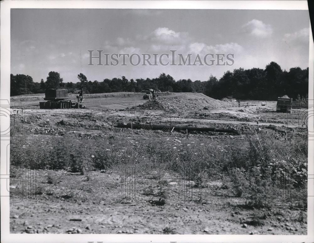 1959 Press Photo Construction in Parma, Ohio - Historic Images