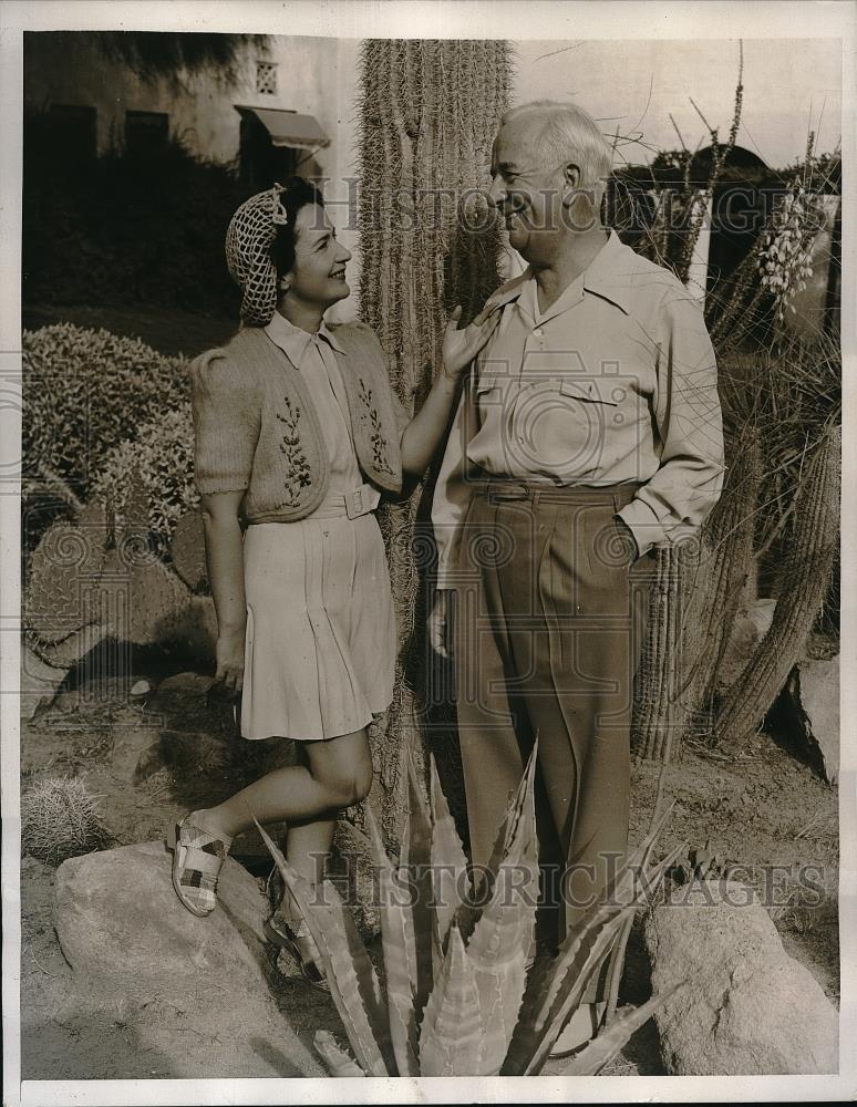 1939 Press Photo palm Springs, Calif Rep.John Dempsey &amp; wife of N.Mex - Historic Images