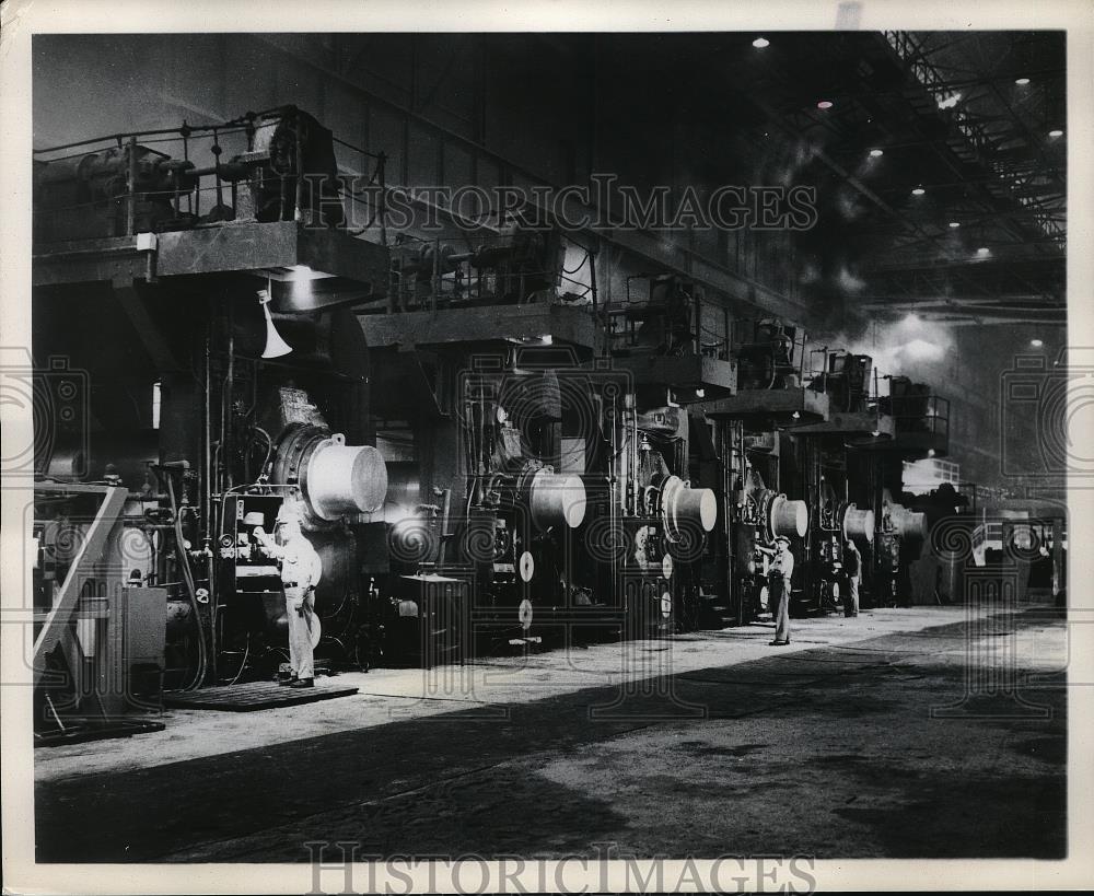 1962 Press Photo View of Republic Steel Corporation Line - Historic Images