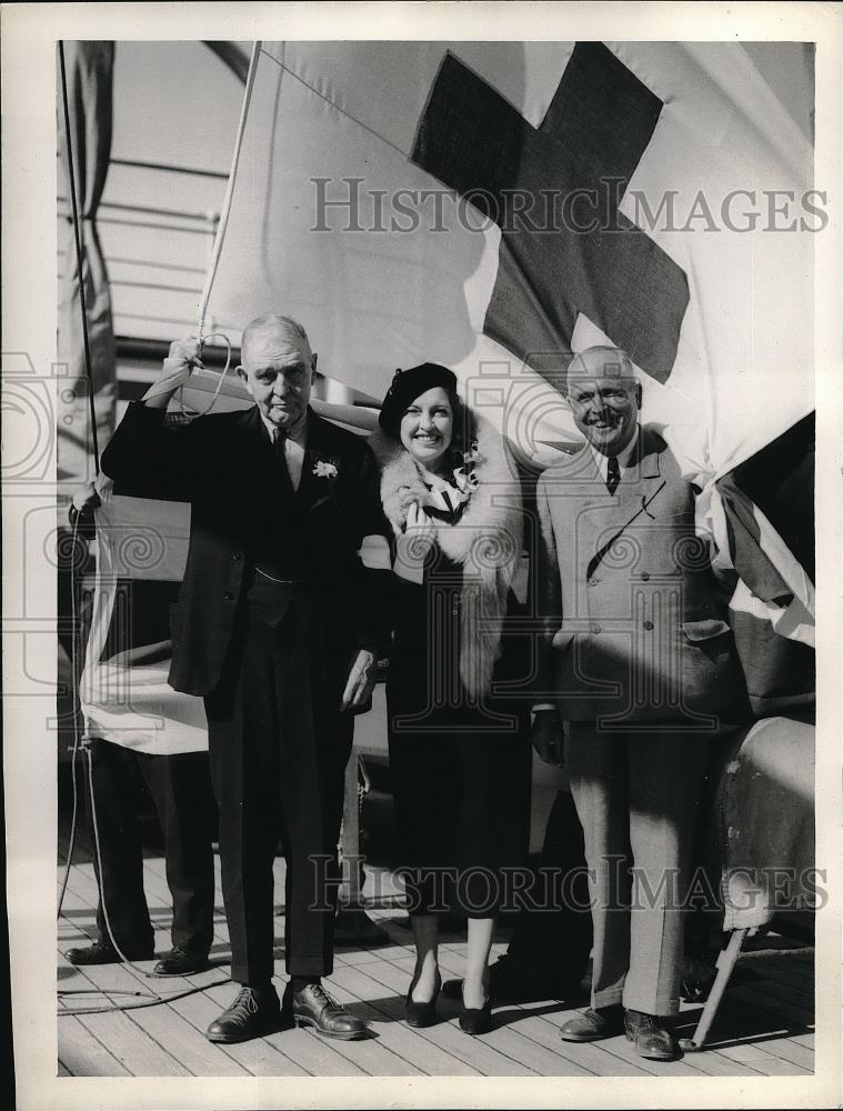 1934 Press Photo Judge John Barton Payne Head Of American Delegation - Historic Images