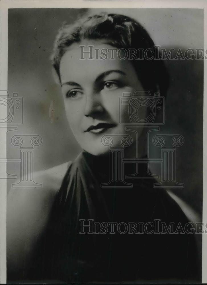 1936 Press Photo jane Phelps,Wilmington, Del. Queen of Drake Relays - Historic Images