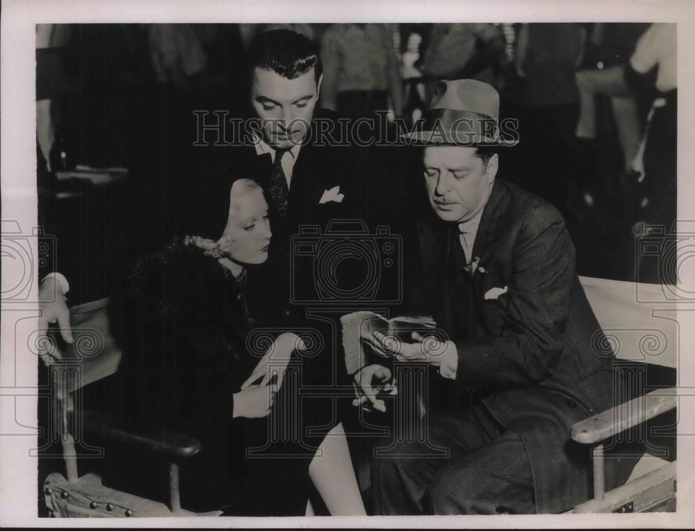 1936 Press Photo Alfred Green, Dorothea Kent, George Glen - Historic Images