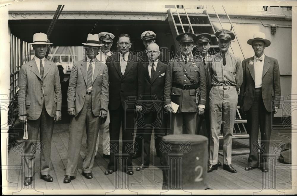 1931 Press Photo Col William Noble, Maj Gen John De Witt, Col Robert Humber - Historic Images