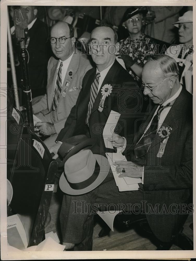 1936 Press Photo Opening Republic Convention, Paschoal, S.W. King, A. Robinson - Historic Images