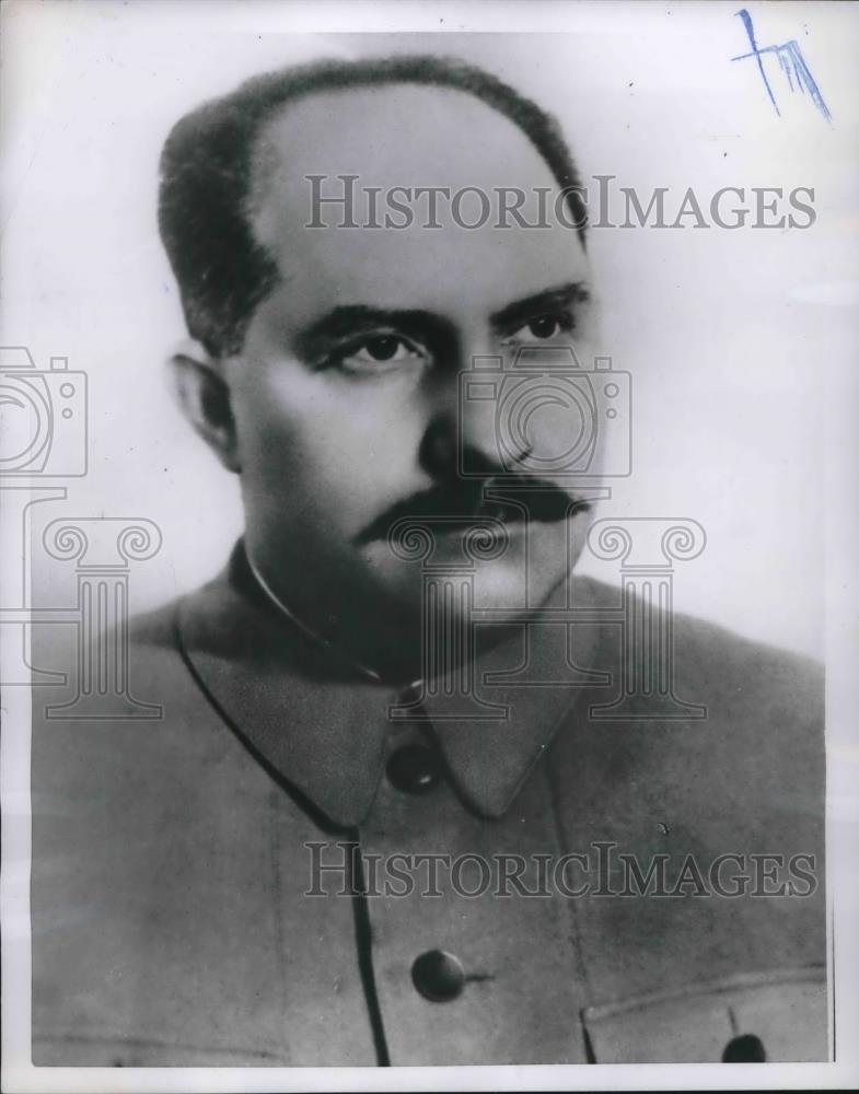 1947 Press Photo Moscow, USSR Lamar M Kaganovitch, wartime Commissioner - Historic Images