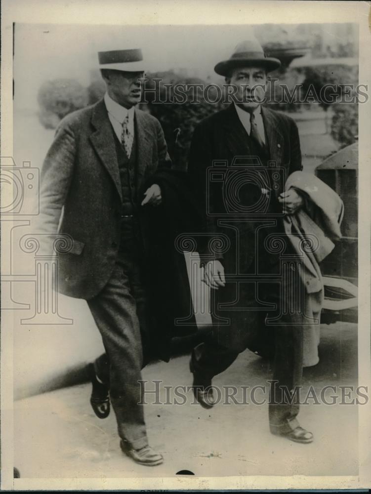 1928 Press Photo Maurice Connolly Frederick Seely Prison - Historic Images