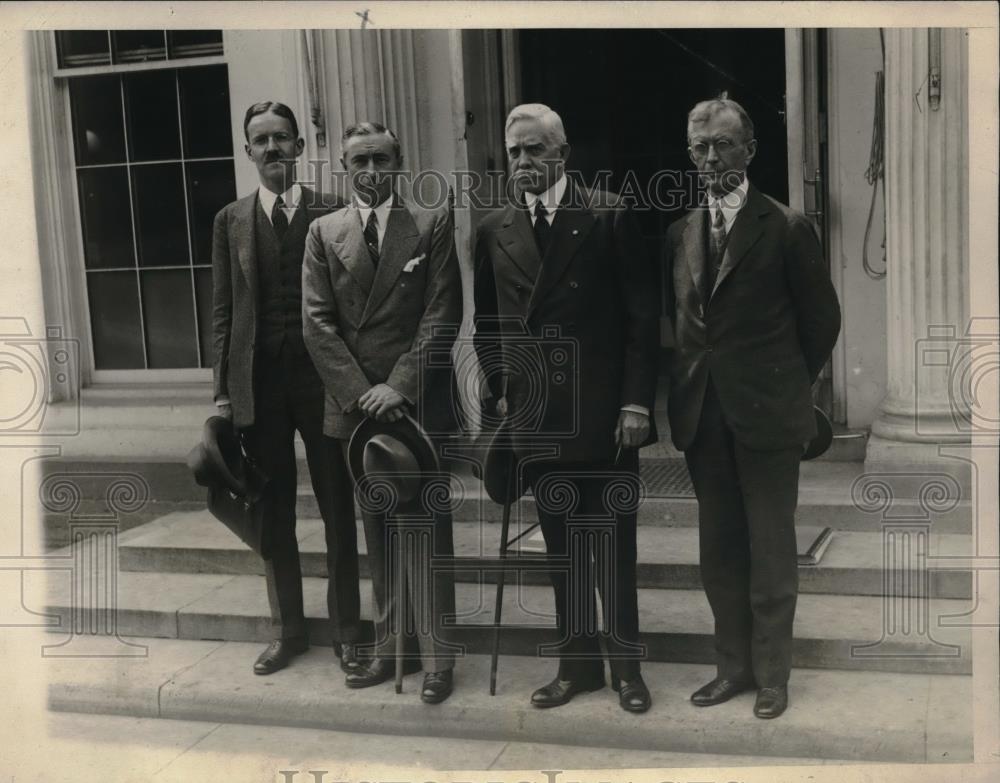 1927 Press Photo Allan W. Dulles, Hugh Gibson, Hilary Jones, Frank H. Scoffield - Historic Images