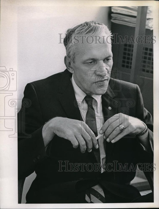 1966 Press Photo William Delhey, Prosecutor of Washtenaw County - Historic Images