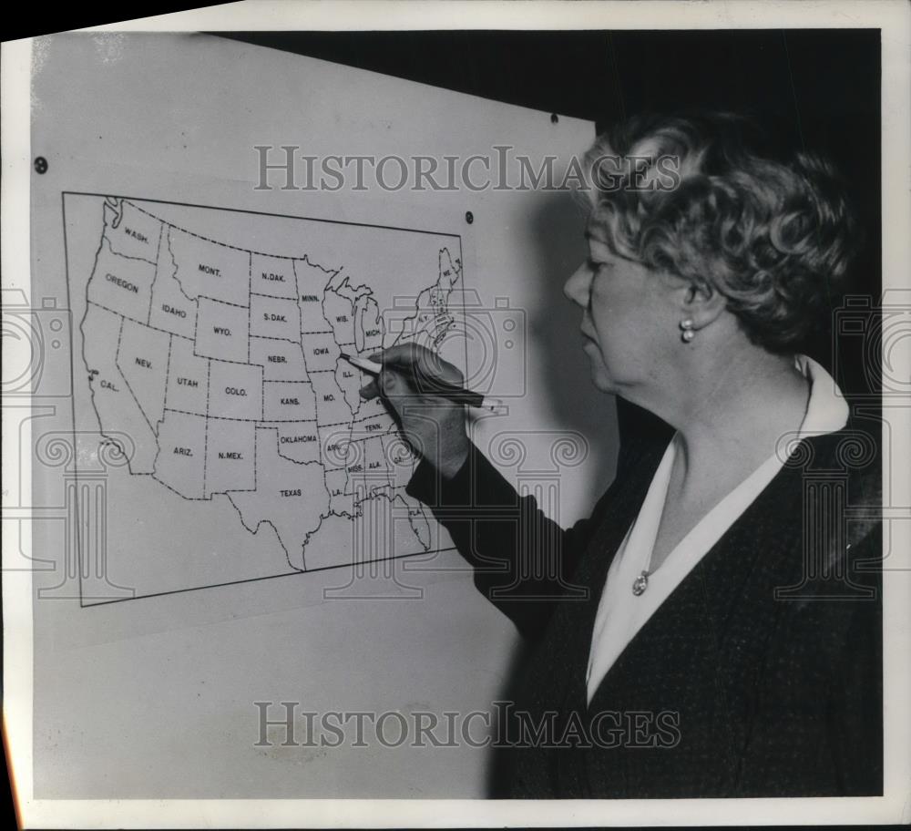 1937 Press Photo Boundary Changes Geological Survey Topographic Division - Historic Images