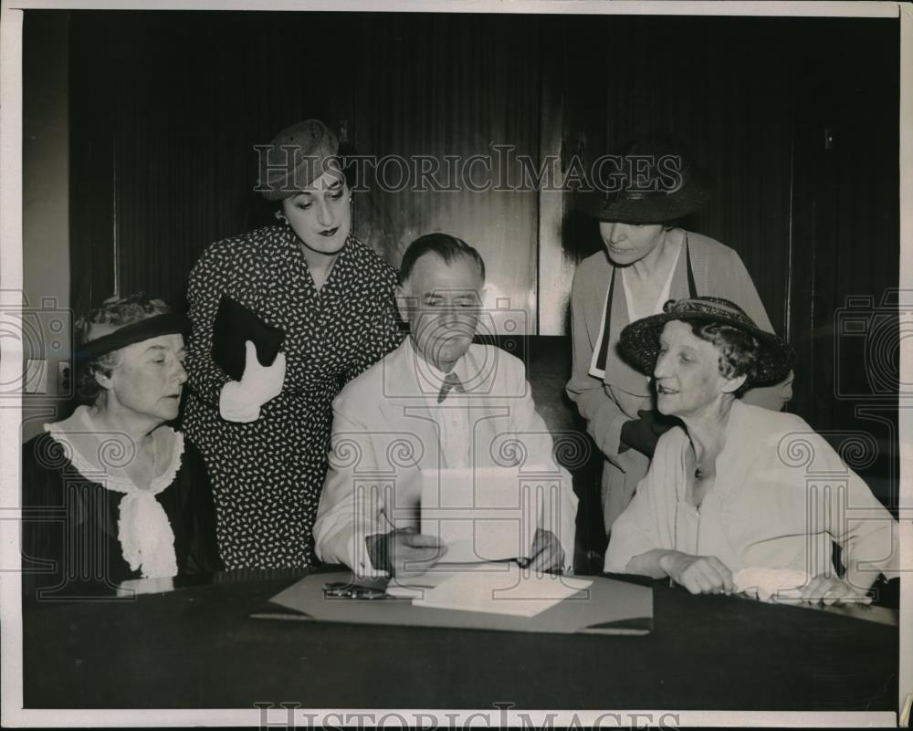 1937 Press Photo Sen Key Pittman Chairman Of Foreign Relations Committee - Historic Images