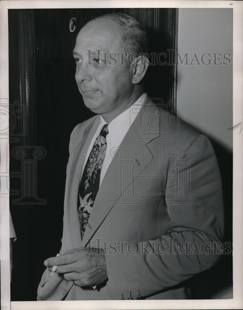 1949 Press Photo Wash.D.C. John Maragon at Senate Sub committee - Historic Images