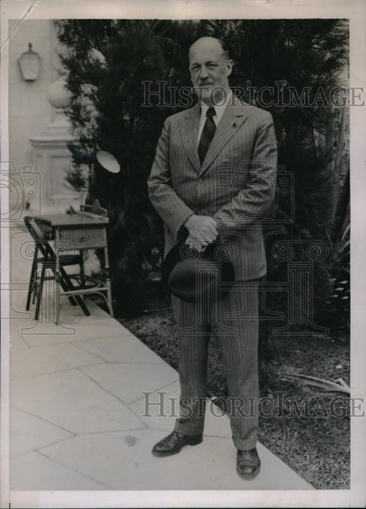 1936 Press Photo Gen Ivor Thord-Gray Veteran Of Boer And World War Visits Miami - Historic Images