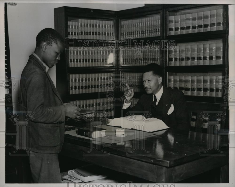 1938 Press Photo Judge Ben Green Harvard Graduate Lawyer - Historic Images