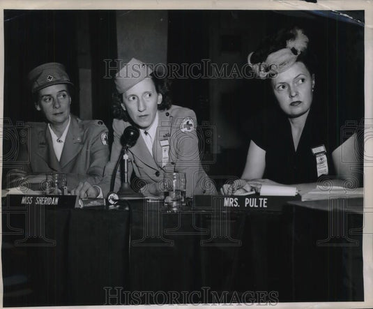 1947 Press Photo Mrs Morton Bailey Kay Sheridan Mrs F Edward Pulte - Historic Images