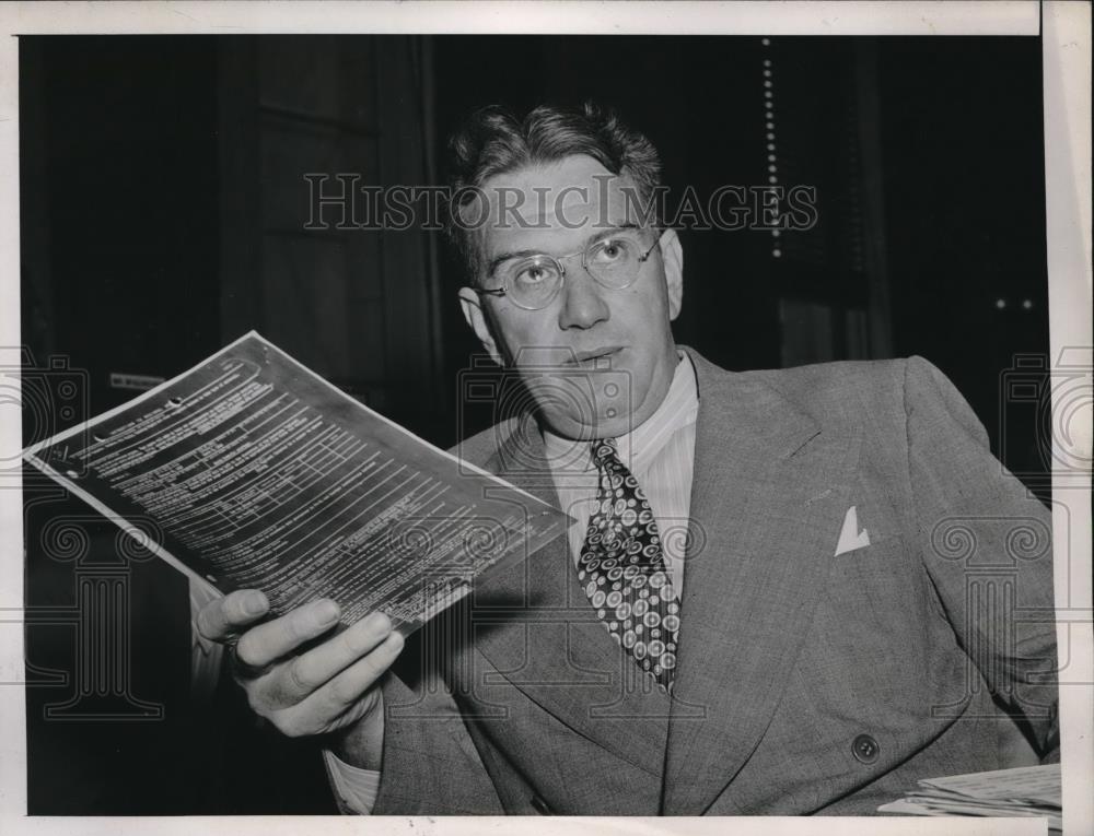 1946 Press Photo Anthony J. Flood of War Assets Administration - Historic Images