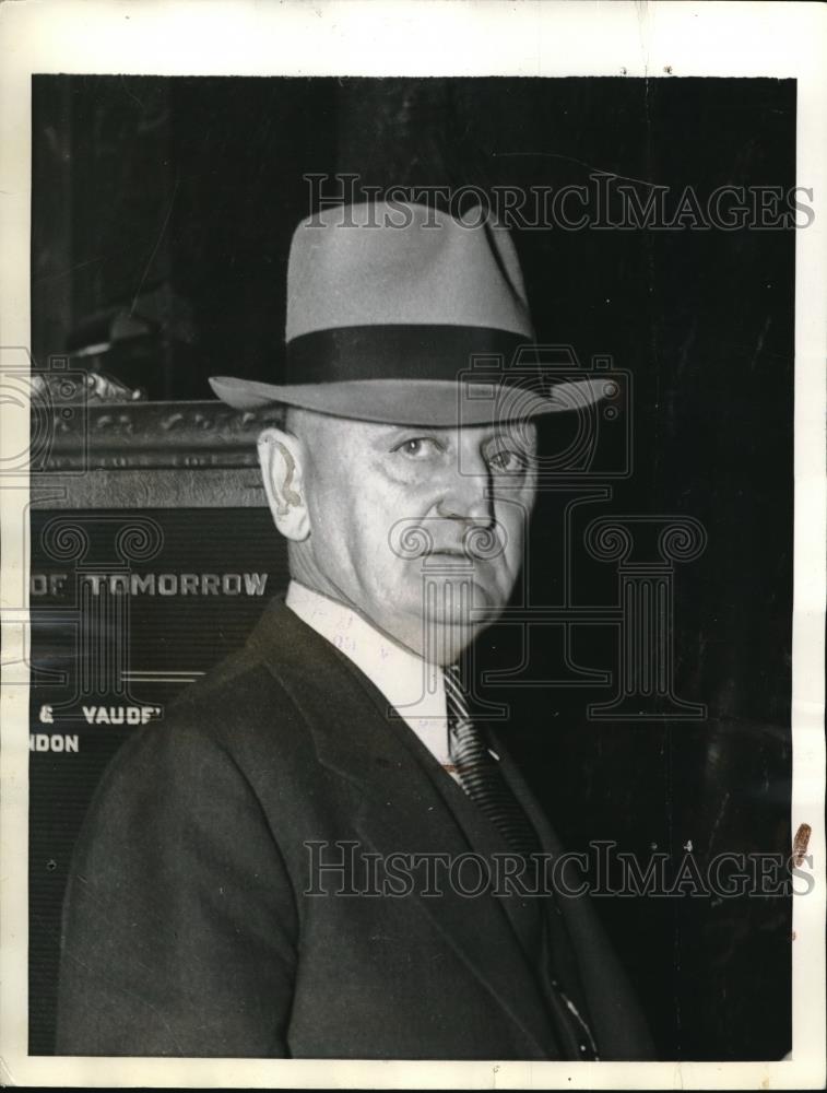 1939 Press Photo San Francisco, Cal. Gov witness Maj L Miller for Bridges trial - Historic Images