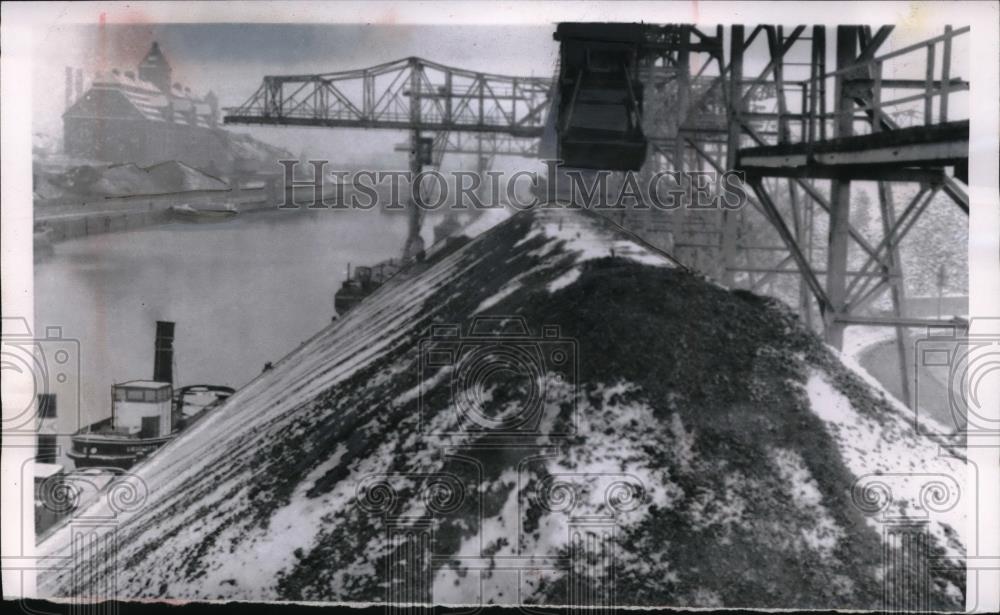 1955 Press Photo West Berlin, Germany fuel depot in case of Soviet blockade - Historic Images