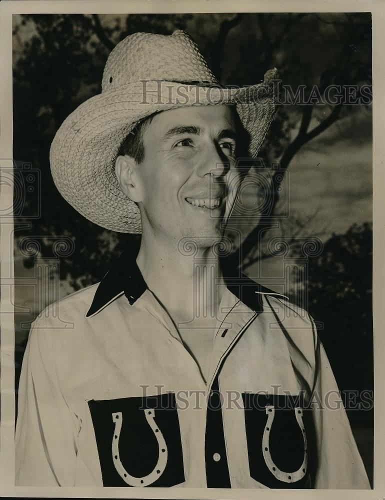 1938 Press Photo Gordon Berger,baritone singer for Will Rogers pageant - Historic Images