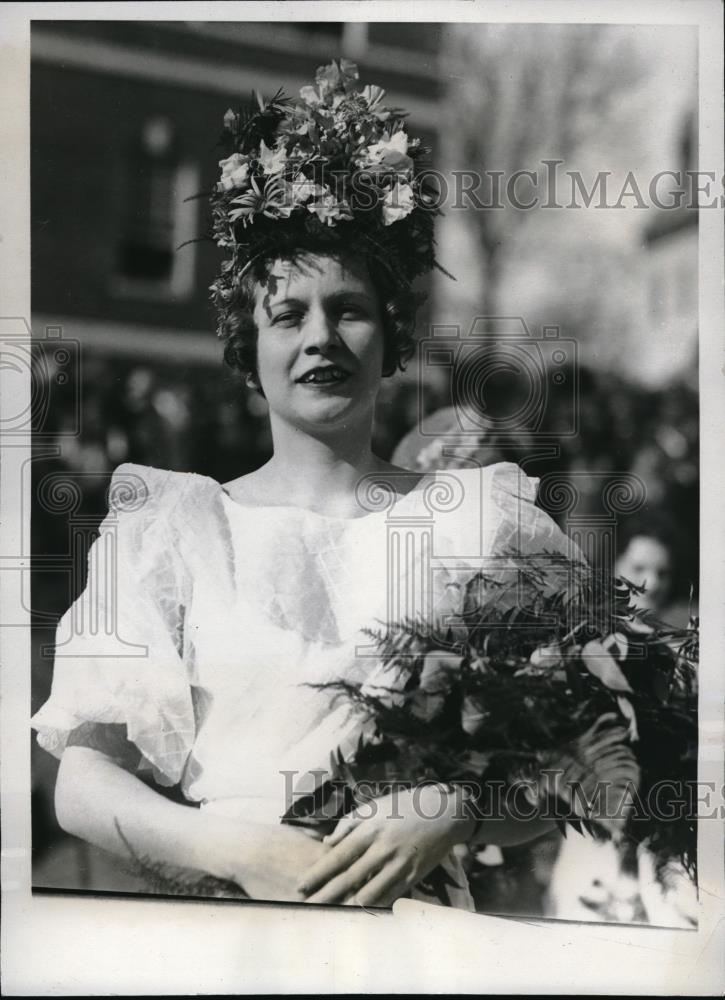 1933 Press Photo Apple Blossom Queen Mary Louise Allen at Pageant - Historic Images