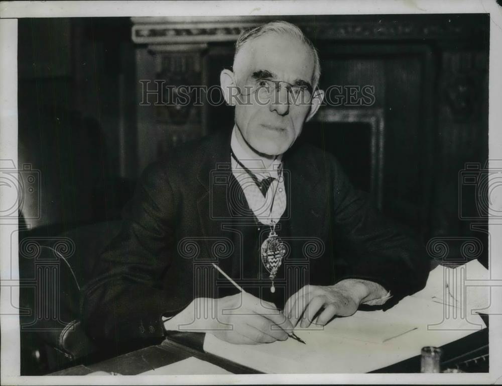 1934 Press Photo Lord Snell London Socialist - Historic Images