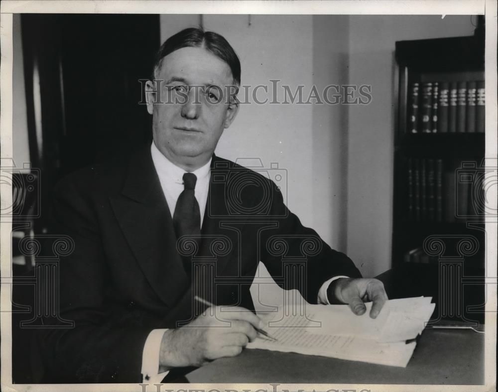 1933 Press Photo Paul Bestor, Farm Loan Commission in D.C. - Historic Images