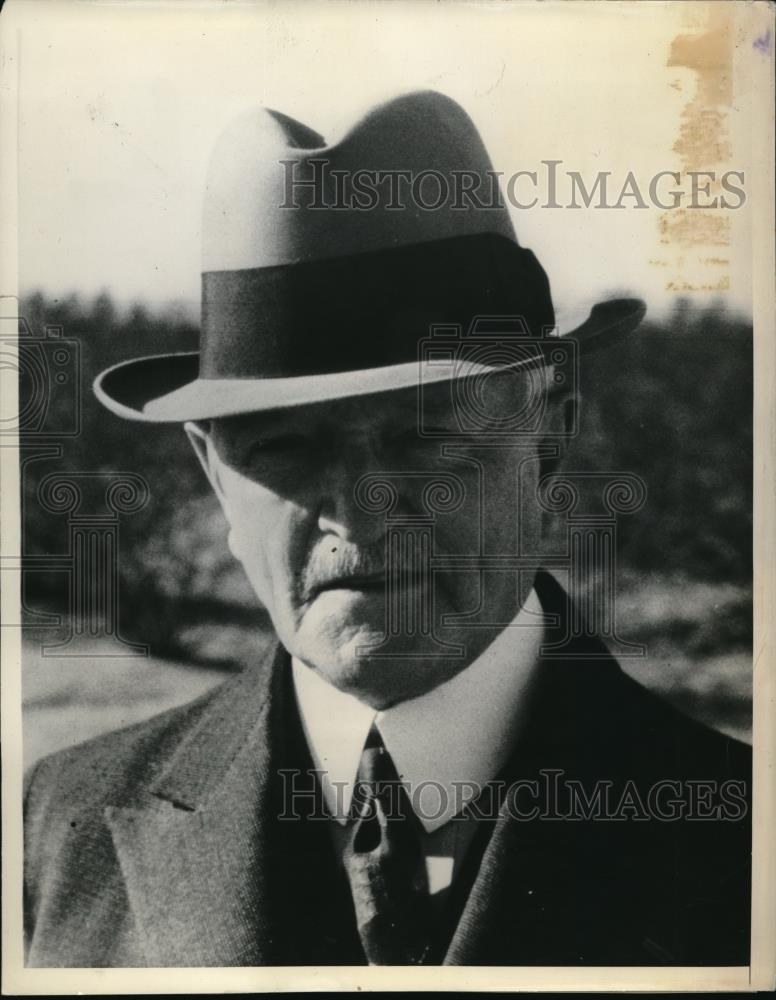 1938 Press Photo General John J. Pershing at El Conquistador Hotel in Phoenix - Historic Images