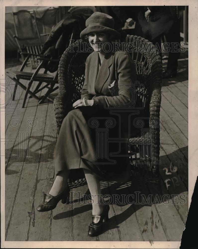 1919 Press Photo Mrs. M. Marssewski, Wife of Polish Militiary Attache - Historic Images