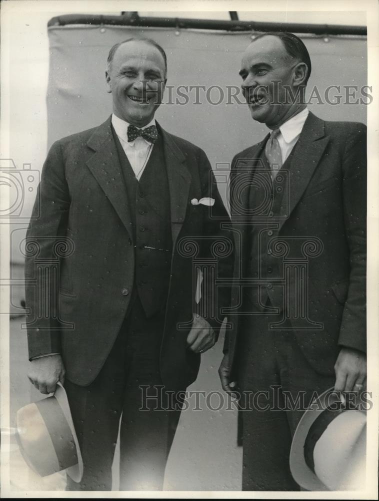 1964 Press Photo Elks Lodge members, Walter Meier &amp; Clyde Foote - Historic Images