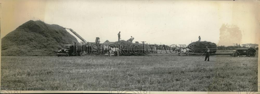 1935 Press Photo Farming near Jackson, Michigan - Historic Images