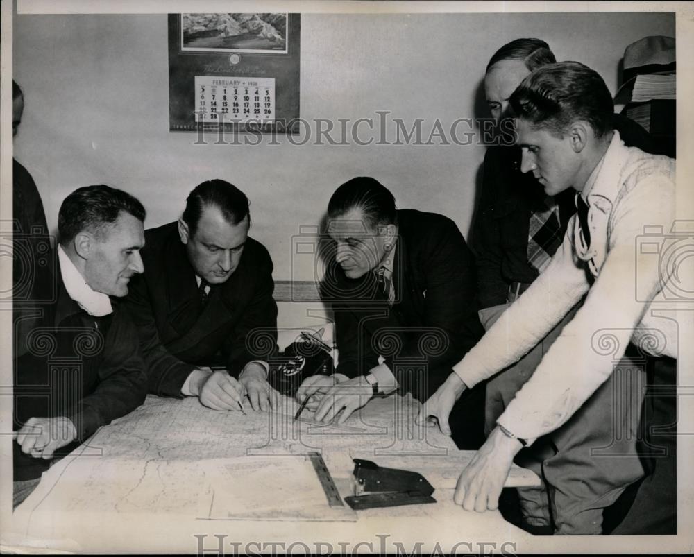 1938 Press Photo H. G. Andrews, S. A. Welch and Paul Richter, Oliver Rosto and - Historic Images