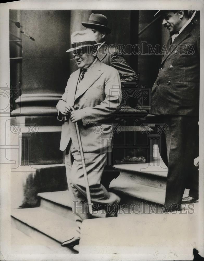 1933 Press Photo Maxim Litvinoff Confers with Sir John Simon in London - Historic Images