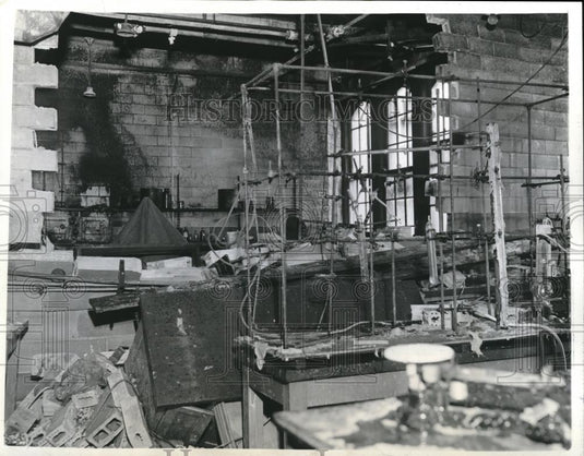 1941 Press Photo Univ. of Chicago Laboratory after explosion - Historic Images