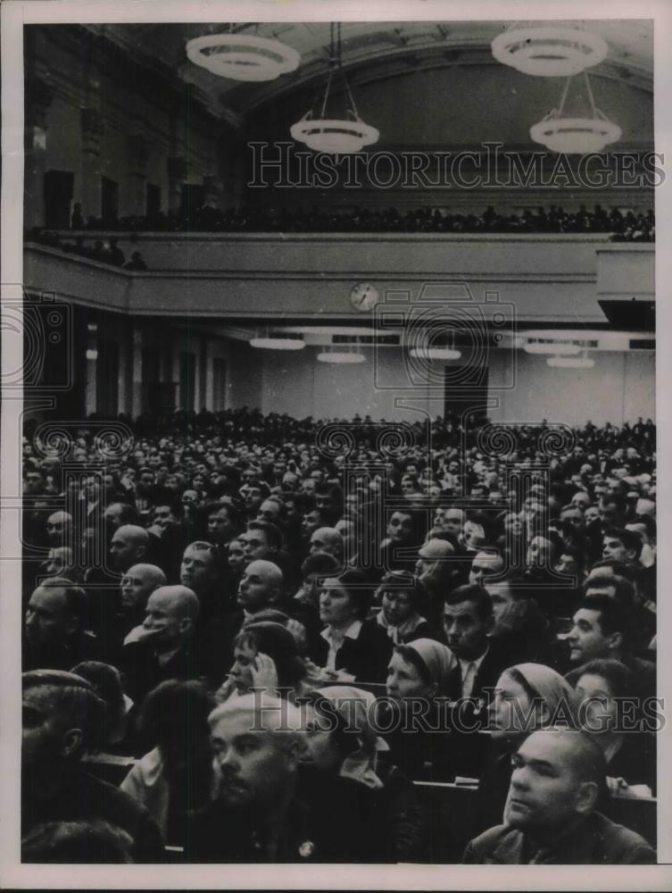 1936 Press Photo Delegates of the Extraordinary Eight Congress of Soviets - Historic Images
