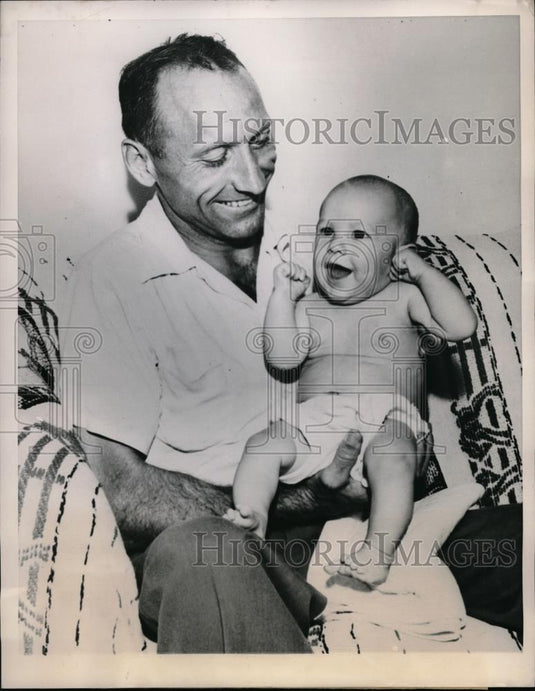 1948 Press Photo Glenn Cunningham Glenn Drury Lawrence Kansas Runner - Historic Images