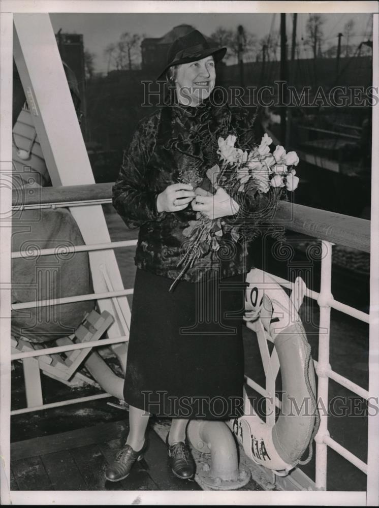 1938 Press Photo Helga Weeke Danish Opera Singer Schubert Hall - Historic Images