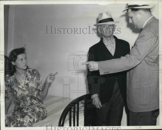 1939 Press Photo La, Calif. Mrs Wm Singer, dad in law Al Singer & Capt DR Patton - Historic Images