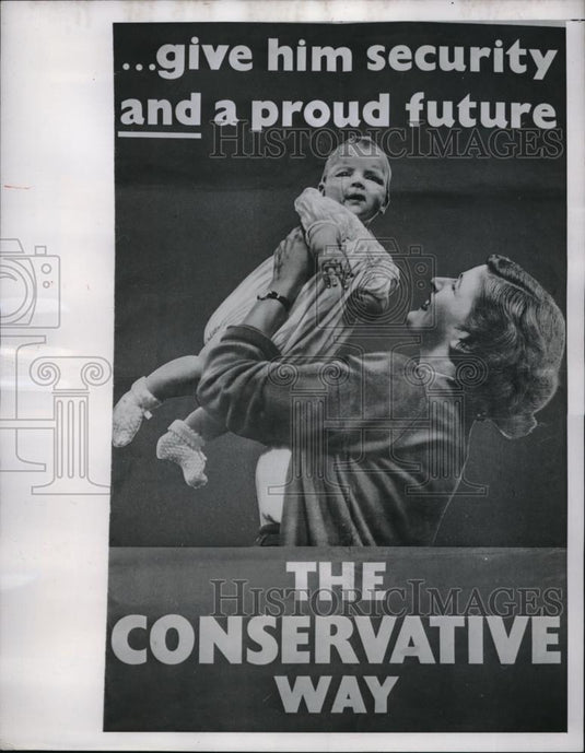 1950 Press Photo England Election posters - Historic Images