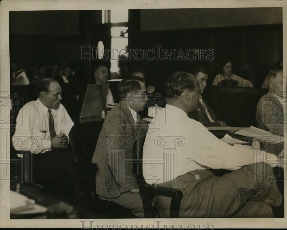 1934 Press Photo Harry Glick John Mondock Congressmen Meeting - Historic Images