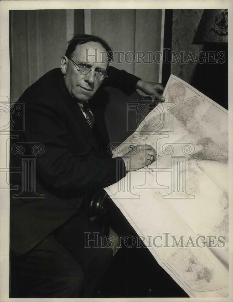 1934 Press Photo Ross Leggett of Kent, Ohio - Historic Images